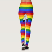Leggings Drapeau de fierté bispirituel de SlipperyJoe's sym (Dos)
