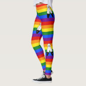 Leggings Drapeau de fierté bispirituel de SlipperyJoe's sym (Gauche)