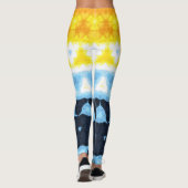Leggings Drapeau de fierté Boho Groovy Géométrique Abstrait (Dos)