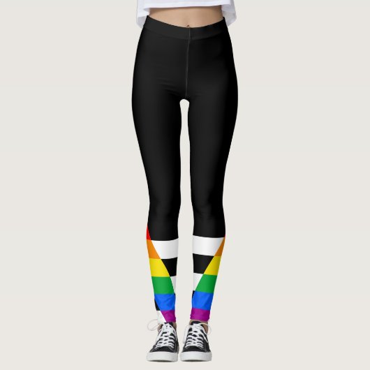 Leggings Drapeau de fierté d'allié (Devant)