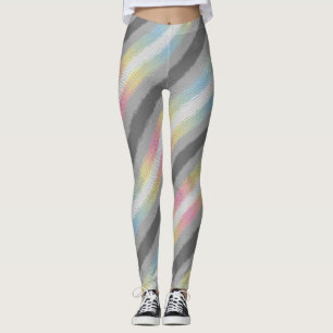 Leggings Drapeau de fierté Demifluid Abstrait Groovy Boho T