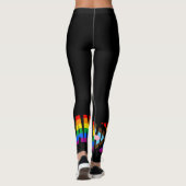 Leggings Drapeau de fierté d'inclusivité humaine (Dos)