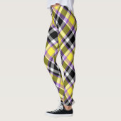 Leggings Drapeau de fierté éclectique boho non binaire à ca (Gauche)