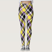 Leggings Drapeau de fierté éclectique boho non binaire à ca (Devant)