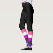 Leggings Drapeau de fierté genderfluid (Gauche)
