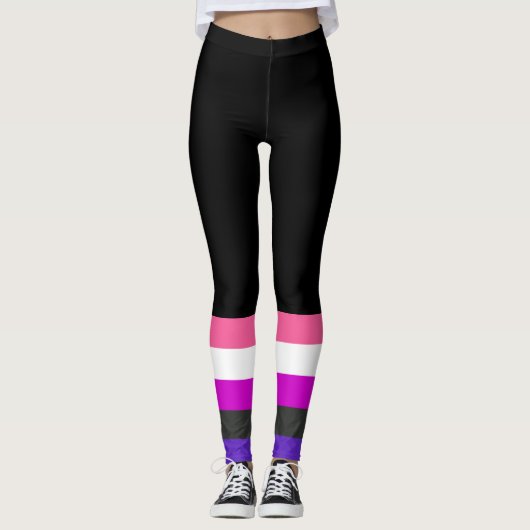 Leggings Drapeau de fierté genderfluid (Devant)
