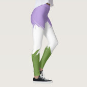 Leggings Drapeau de fierté Genderqueer abstrait ZigZag piqu (Droite)