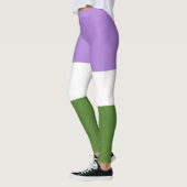 Leggings Drapeau de fierté genderqueer de SlipperyJoe lavan (Gauche)