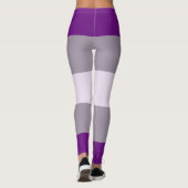 Leggings Drapeau de fierté grise sexuelle (Dos)