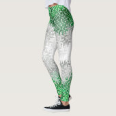 Leggings Drapeau de fierté grisromantique abstrait ondulé t (Gauche)