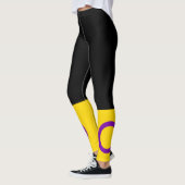 Leggings Drapeau de fierté intersexe (Gauche)
