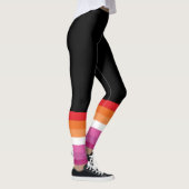 Leggings Drapeau de fierté lesbienne (Droite)