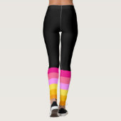 Leggings Drapeau de fierté lesbienne (Aube) (Dos)