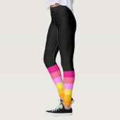 Leggings Drapeau de fierté lesbienne (Aube) (Gauche)