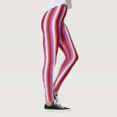 Leggings Drapeau de fierté lesbienne vertical (Droite)