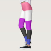Leggings Drapeau de fierté LGBTQ Genderfluide (Gauche)