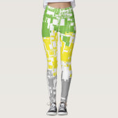 Leggings Drapeau de fierté lithromantique abstrait funky gé (Devant)
