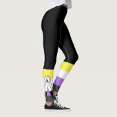 Leggings Drapeau de fierté non binaire à double esprit (Droite)