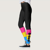 Leggings Drapeau de fierté pansexuelle (Gauche)