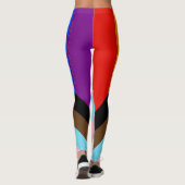 Leggings Drapeau de fierté Progress Pride de SlipperyJoe si (Dos)