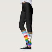 Leggings Drapeau de fierté progressiste LGBTQ+ Two-Spirit (Gauche)