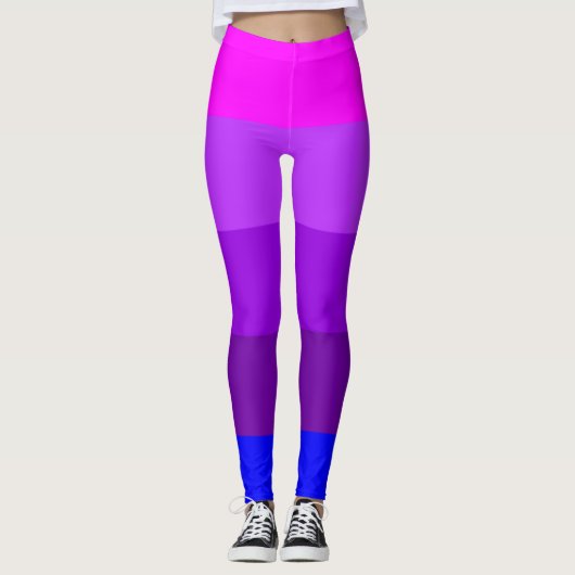 Leggings Drapeau de fierté transgenre alternatif (Devant)