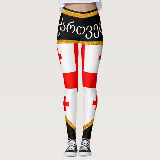 Leggings Drapeau de Géorgie (Devant)