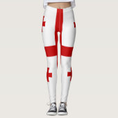 Leggings Drapeau de Géorgie cool (Devant)