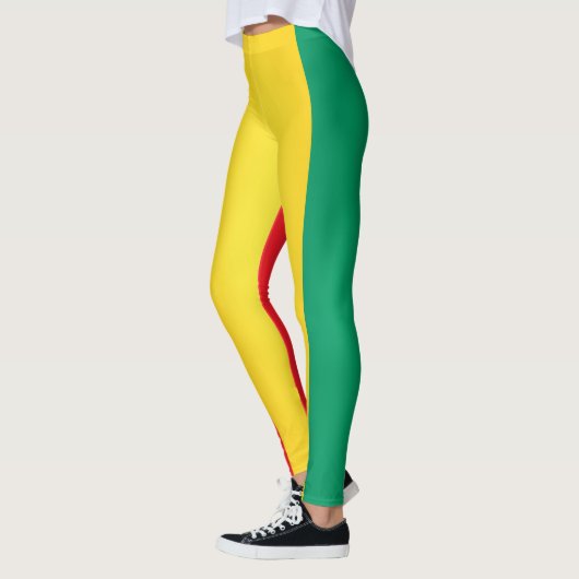 Leggings Drapeau de Guinée Cool (Gauche)