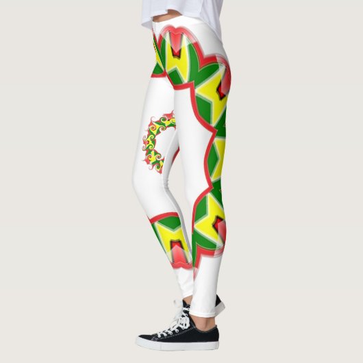 Leggings Drapeau de Guyana (Gauche)