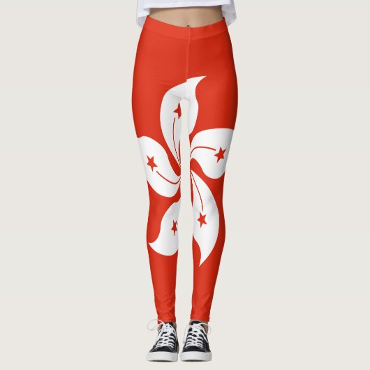 Leggings Drapeau de Hong Kong (Devant)