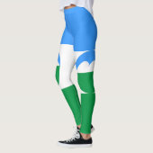 Leggings Drapeau de Kabardino Balkarie (Gauche)