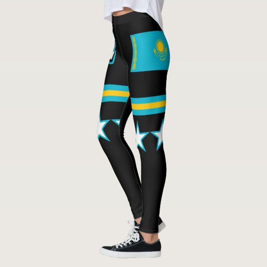 Leggings Drapeau de Kazakhstan (Gauche)