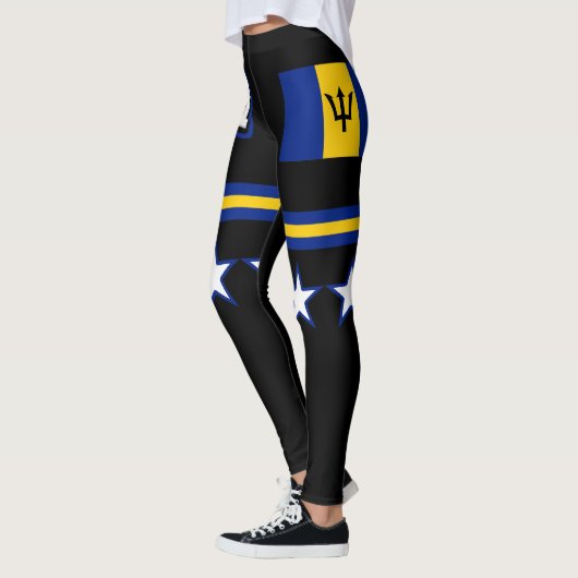 Leggings Drapeau de la Barbade (Gauche)