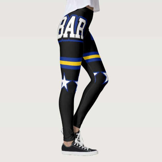 Leggings Drapeau de la Barbade (Droite)