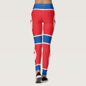 Leggings Drapeau de la Corée du Nord (Dos)