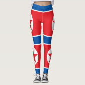 Leggings Drapeau de la Corée du Nord (Devant)
