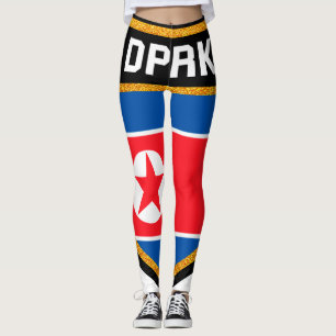 Leggings Drapeau de la Corée du Nord