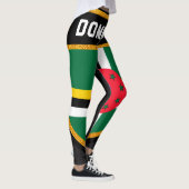 Leggings Drapeau de la Dominique (Droite)