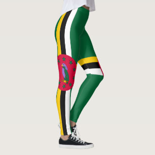 Leggings Drapeau de la Dominique