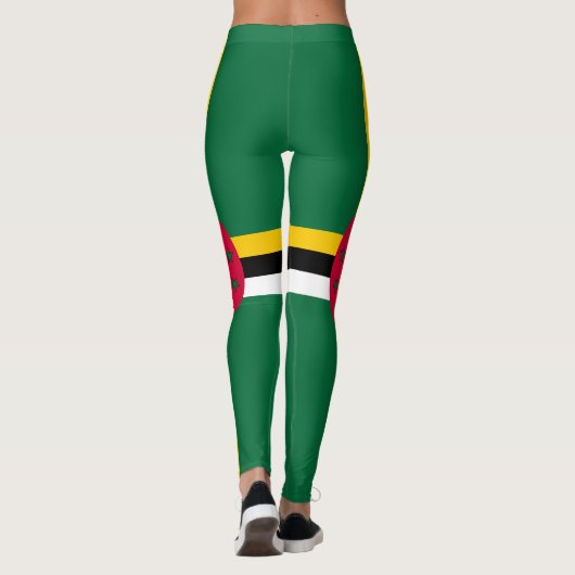 Leggings Drapeau de la Dominique (Dos)