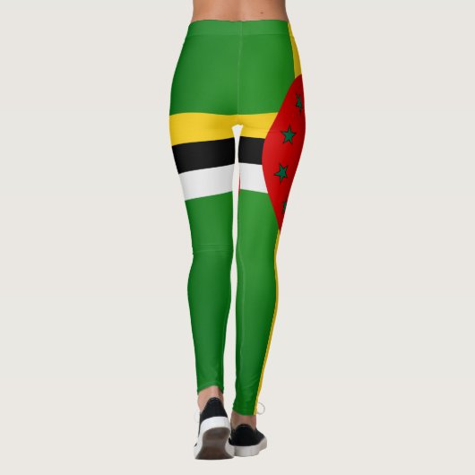 Leggings Drapeau de la Dominique Cool (Dos)