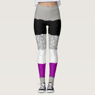 Leggings Drapeau de la Fierté Asexuel/Ace