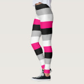 Leggings Drapeau de la Fierté de gynephilia Bande horizonta (Gauche)
