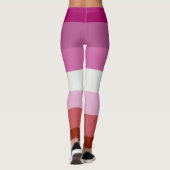 Leggings Drapeau de la fierté lesbienne (Dos)
