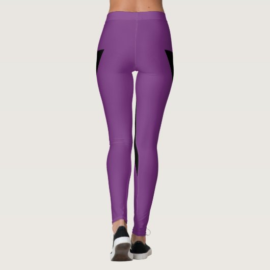 Leggings Drapeau de la fierté lesbienne Ax pourpre (Dos)