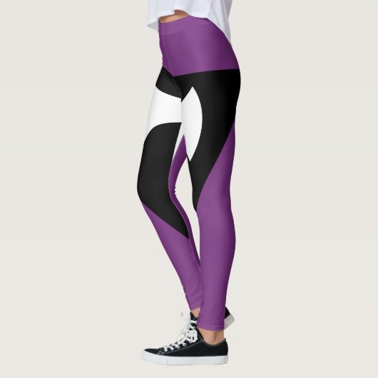 Leggings Drapeau de la fierté lesbienne Ax pourpre (Gauche)