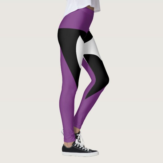 Leggings Drapeau de la fierté lesbienne Ax pourpre (Droite)