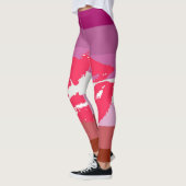 Leggings Drapeau de la fierté lesbienne Lipstick et lèvres (Gauche)