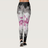 Leggings Drapeau de la fierté libraféminine abstrait marbré (Dos)